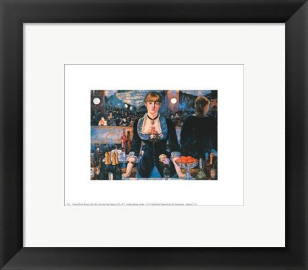 Framed Art Edouard Manet Bar at the Follies Bergere Wall - 8x10 Iconic Décor